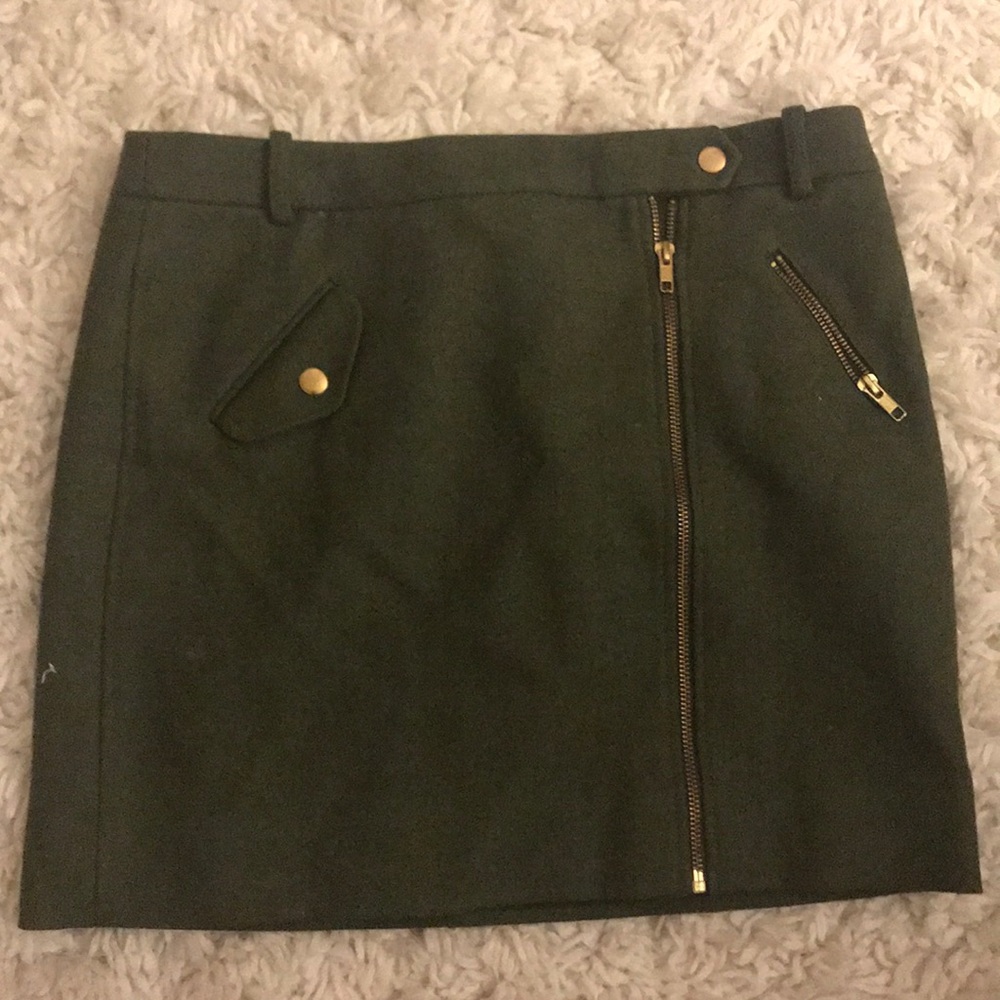 J crew green whoop skirt